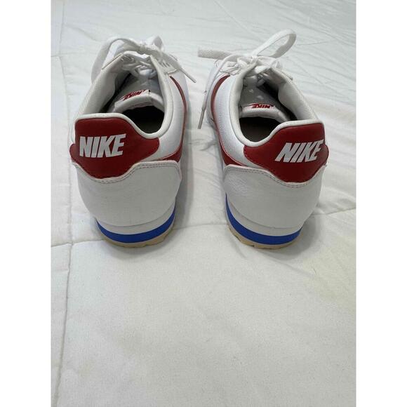 Nike Cortez '72 White Red Swoosh Blue Stripe Lace-Up Sneakers US 11 - Picture 5 of 9